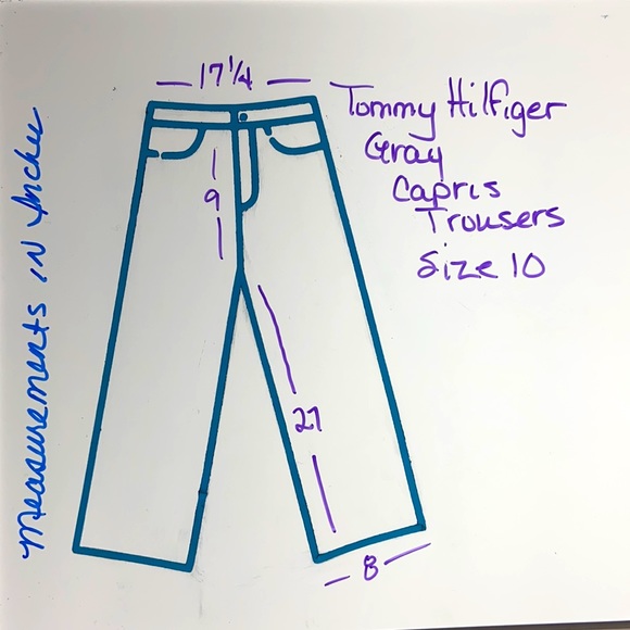 Tommy Hilfiger Capris light Gray Size 10 - Picture 7 of 9